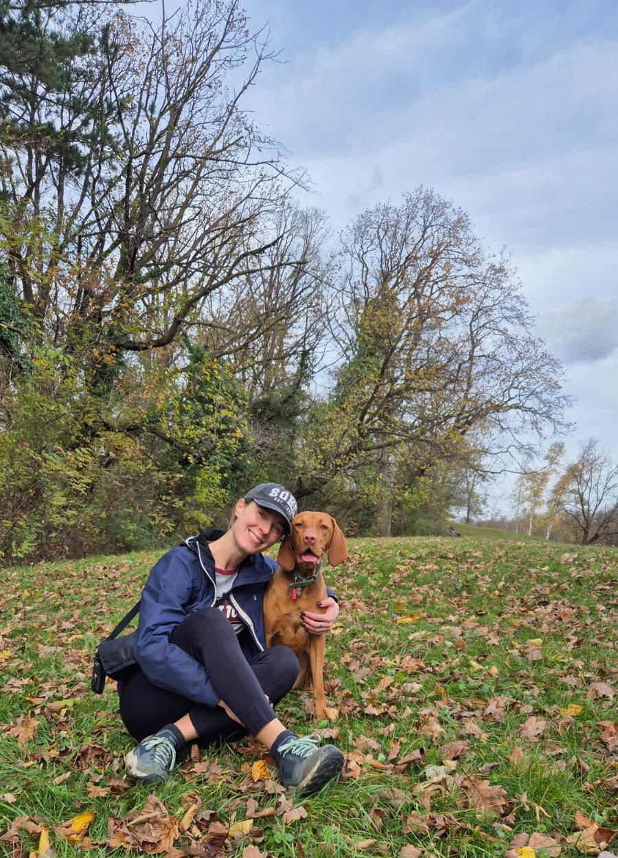 Hiking with my dog, Zika